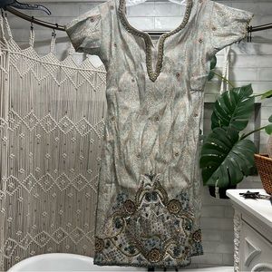 Short Sleeve Kaftan Dress